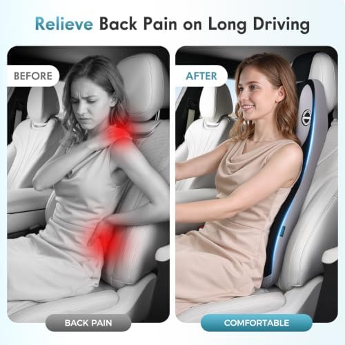 FLORICH Upgraded Car Seat Lumbar Support Pillow and Adjustable Headrest - Image 5