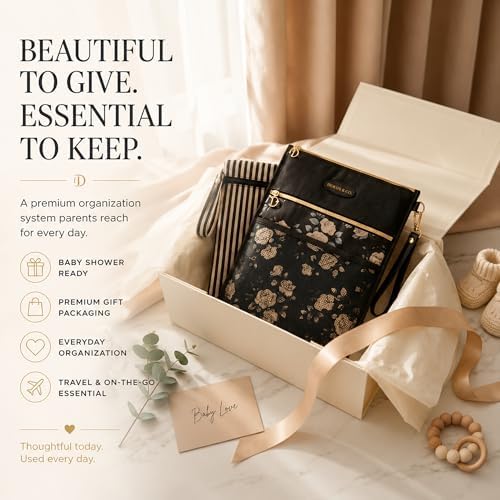 DOKUS & CO Premium Wet Dry Diaper Clutch – Structured Waterproof Baby Organizer - Image 5