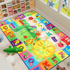 BENRON 9x12 Kids Rug for Playroom Classroom, Fun PlayMat by BBENRON