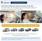 2 Pcs Side Window Sun Shade, Transparent Mesh Car Window Shades, Electrostatic - Image 5