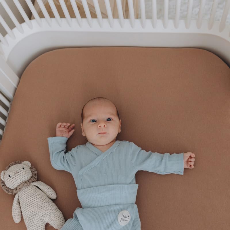 Dreamology Mini Crib Sheets, 100% Cotton Crib Sheet, Pack n Play Sheets - Image 4
