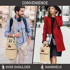 opux Insulated Wine Cooler Bag, Leakproof 4 Bottle Wine Tote Carrier - Image 6