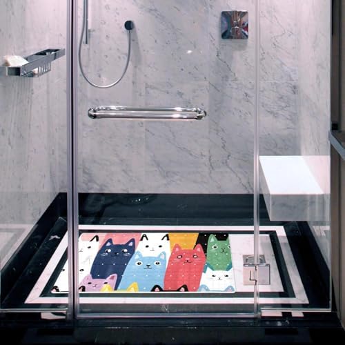 Bath Tub Shower Mat, Washable Bathtub Floor Mats, Suction Cups and Drain Holes - Image 5