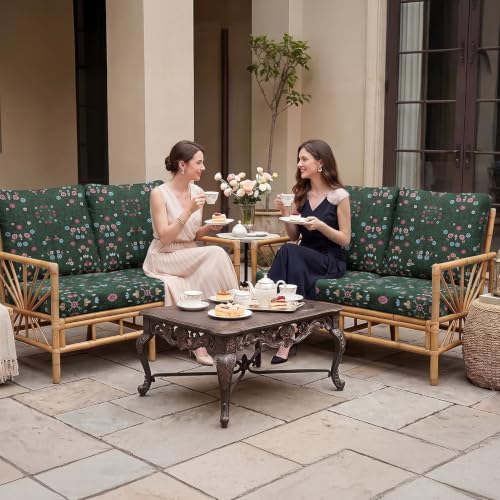8Pcs Patio Cushion Covers Stretch Outdoor Furniture Protector Slipcovers - Image 2