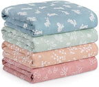 Muslin Swaddle Blankets for Newborn, Cotton Receiving Blanket by CivaruaKids