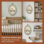 SONMYSULIL Leopard Adventure Nursery Wall Art Decor, Animal Nursery Oval Wall - Image 5