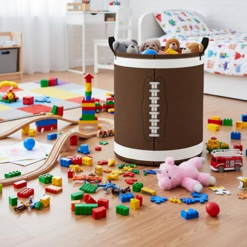 Baby Laundry Basket Baby Nursery Hamper Kids Laundry Basket Toy Storage Bin - Image 4