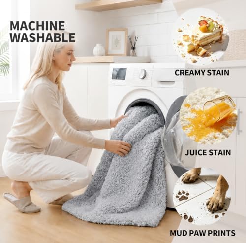 ILANGO Bathroom Rugs 48" × 24", Extra Soft Absorbent Microfiber Bath Rugs - Image 3