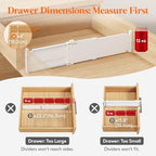 Lifewit 5 Pack 4" High Drawer Dividers, Adjustable Drawer Organizer Clothes - Image 6