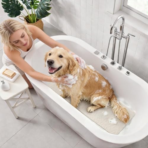 Asvin Soft Textured Bath, Tub Mat, 35x16 Inch, Phthalate Free, Non Slip Comfort - Image 7