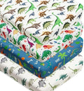 4 Pack Baby Boy Crib Sheets Set Soft Fitted Baby Boy Mattress Covers by FIGEPO