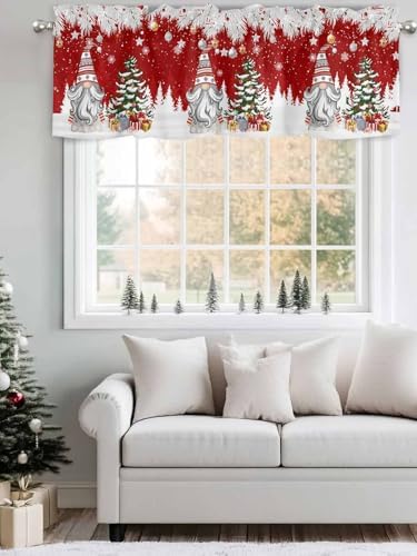 Vandarllin Christmas Gnome Valance Curtains - Image 4
