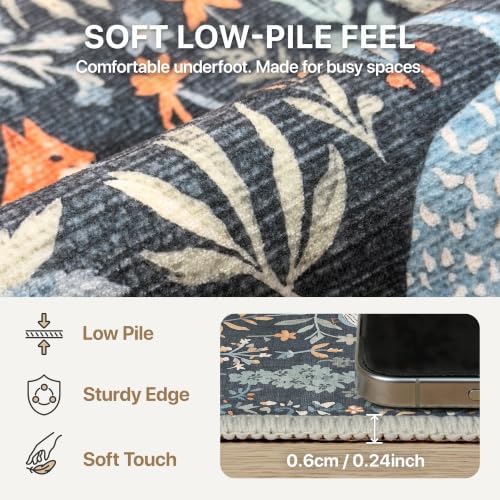 BESBLEE 2'6X6 Washable Kitchen Runner Rug, Animal Non Slip - Image 4