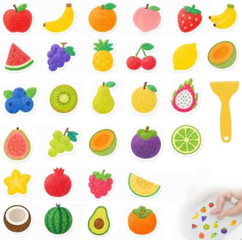 30PCS Fruit Non Slip Bathtub Stickers Waterproof Adhesive Safety Treads by ProfessionalAuto-Parts
