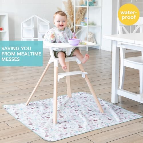 Bumkins Baby Splat Mat for Under High Chair, Babies Toddlers Eating Mess Mat - Image 2