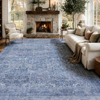 JOLLYVOGUE 9x12 Area Rugs for Living Room, Vintage Washable Rug by JOLLYVOGUE