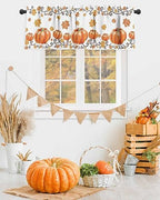 Vandarllin Fall Maple Leaves Kitchen Curtains Valances - Image 3