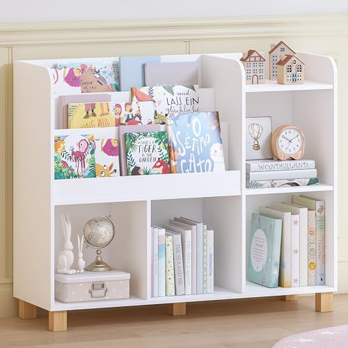 Spirich Kids Bookshelf and Toy Storage, Child Cube Organizer Bookcase Shelf by SpirichLLC