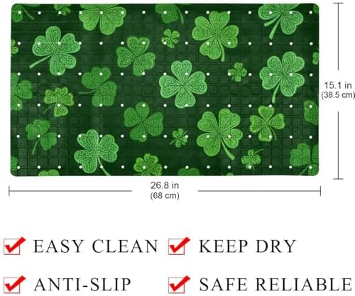 Bath Tub Shower Mat, Washable Bathtub Floor Mats, Suction Cups and Drain Holes - Image 4
