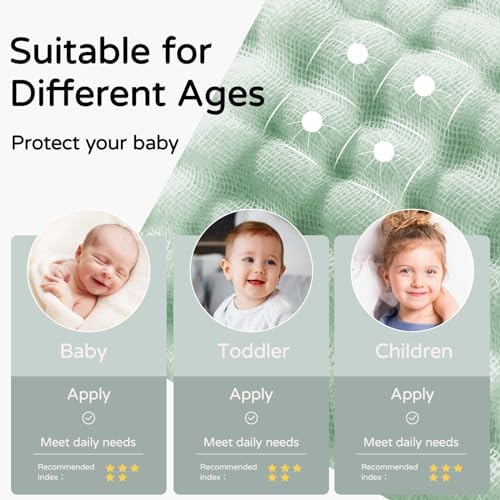 Yoofoss Hooded Baby Towels for Newborn 2 Pack 100% Muslin Organic Cotton Baby - Image 5
