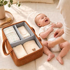 Baby Diaper Caddy Organizer, Portable Baby Essentials Organizer - Image 3