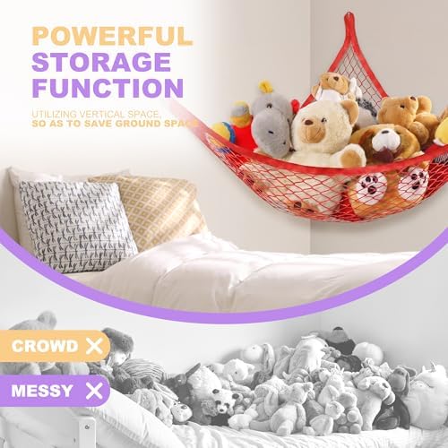 Lazebox Stuffed Animal Net Hammock - Image 4