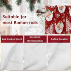 Vandarllin Christmas Kitchen Curtains Valances - Image 7