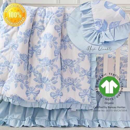 Brandream French Country Organic Cotton Crib Bedding Set - Image 2