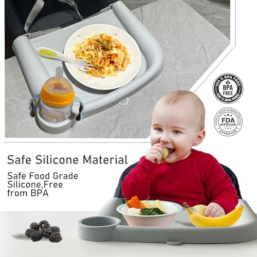 Baby Dining Tray for Inglesina Fast Table Chair Silicone Baby Dining Tray - Image 5