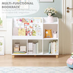 Spirich Kids Bookshelf and Toy Storage, Child Cube Organizer Bookcase Shelf - Image 5