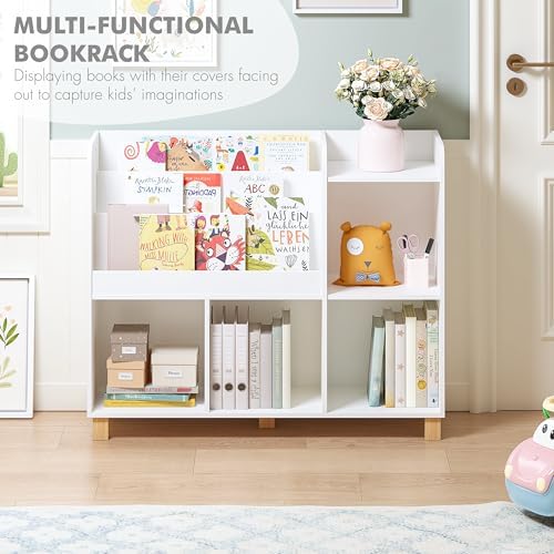 Spirich Kids Bookshelf and Toy Storage, Child Cube Organizer Bookcase Shelf - Image 5