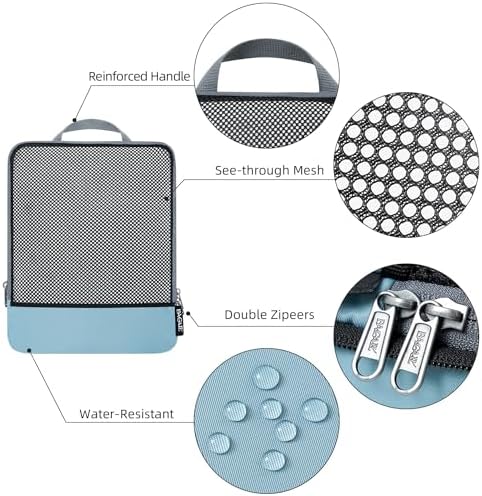 BAGAIL 4 Set/6 Set/8 Set Compression Packing Cubes Travel Accessories - Image 5