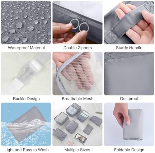Packing Cubes for Travel 10 Set Luggage Organizer Bags - Image 4