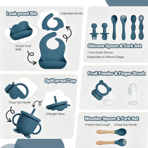 Silicone Baby Feeding Utensils Set - Image 7