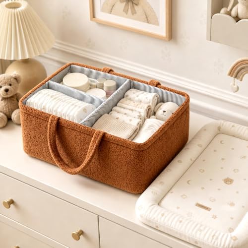 Baby Diaper Caddy Organizer, Portable Baby Essentials Organizer - Image 4