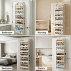 HOMELUX THEORY Over the Door Organizer, 100D Fabric, Ivory 1pc - Image 6
