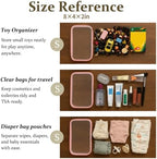 4 pcs Clear Zipper Pouches, Hard Shell Zipper Case, Toiletry Bag - Image 5