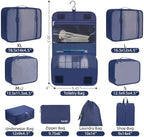 BAGAIL 6 Set/8 Set/10 Set Packing Cubes Various Sizes Packing Organizer - Image 2