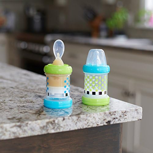 Sassy Baby Food Nurser – 4+ Months Set of 2- 4oz 100% Silicone Nipple and Spoon - Image 3
