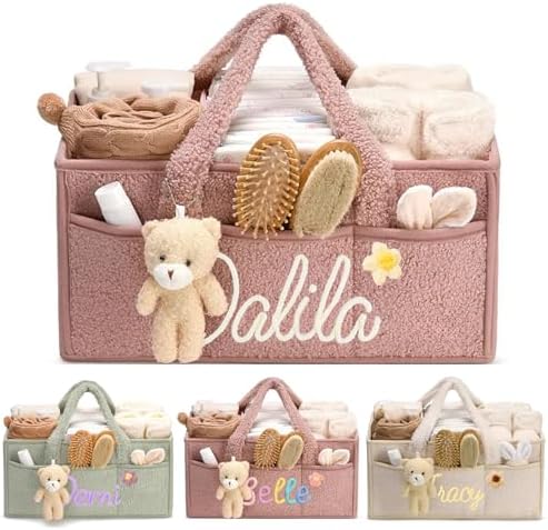 Personalized Baby Diaper Caddy Organizer by Unknown