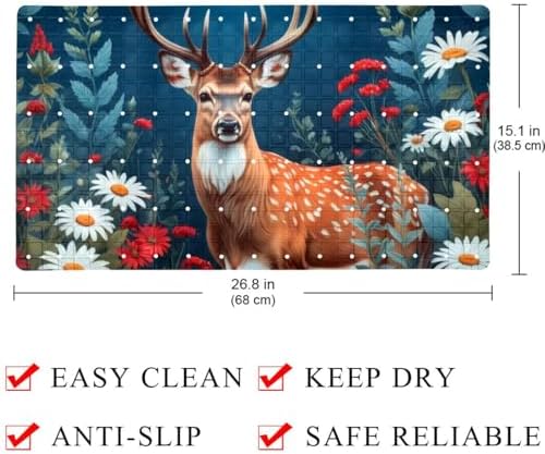 Baby Bath Mat Non Slip 26.8"x15.1" Bathtub Mat - Image 4