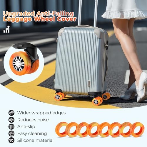 8Pcs Luggage Wheel Covers, Travel Accessories - Image 2