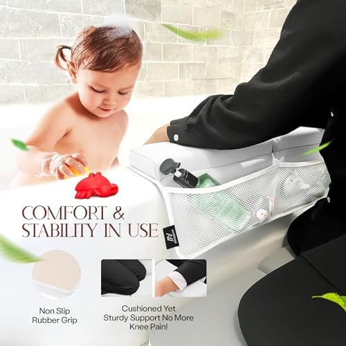 Comfortable Baby Bath Kneeler and Elbow Rest Pad Set — Kneeling Pad - Image 6