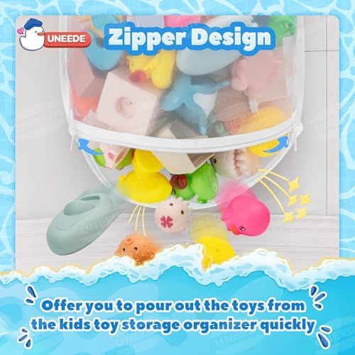 UNEEDE 3.5 Gallons Corner Mounted Versatile Bath Toy Organizer - Image 3