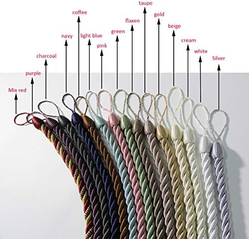 BEL AVENIR Curtain Tiebacks Ropes Tie-Backs, Handmade Holdbacks - Image 7