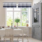 Emvency Valances for Windows, 2 Pack, 52x18 Inch, Coastal Nautical - Image 2