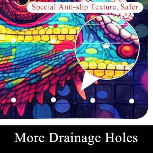 Non Slip Bathtub and Shower Mat 26.8x15.1 inch, Bath Mat - Image 2