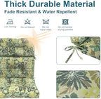 DYTXIII Outdoor High Back Chair Cushions Set of 2, Water Repellent Tufted - Image 4