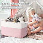 Goodpick Large Woven Rope Blanket Basket - Image 2