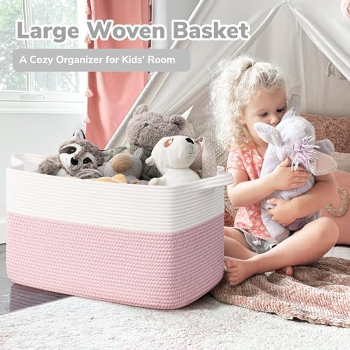 Goodpick Large Woven Rope Blanket Basket - Image 2